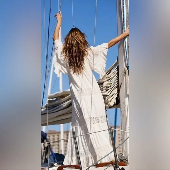 Boho Blush Free People Dream On Maxi Dress - Picture 11 of 11